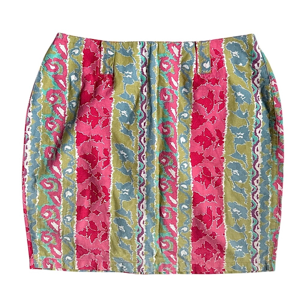 Don Algodon Made in Spain 100% Cotton Vintage Mini Multi Skirt Size Medium